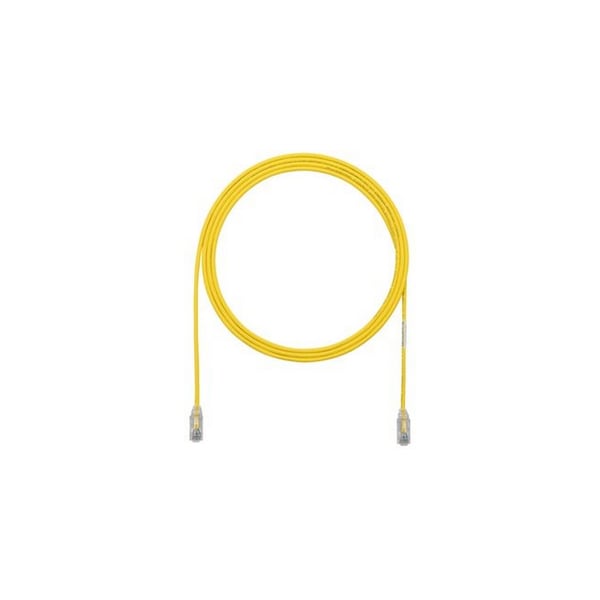Panduit CBL ASSY MOD 28-4PR SOLID, SMALL DIAMETER 0.5FT, YELLOW UTP28SP6INYL